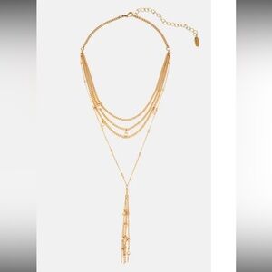 Rachel Zoe x Ettika Gold Tone Multi-Layer Necklace